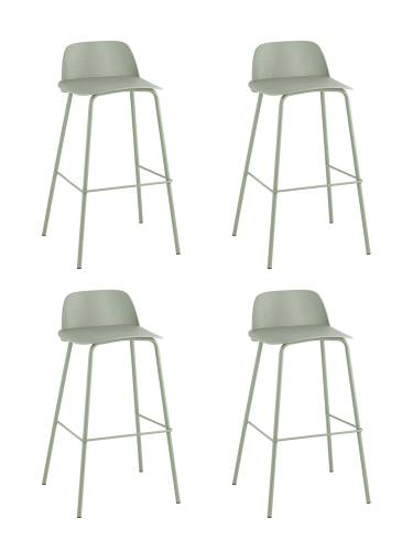 Комплект стульев Stool Group Mist 8063T 75 greyish green 70077 X4