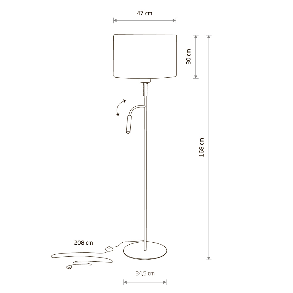 Торшер Nowodvorski Hotel Plus 9072