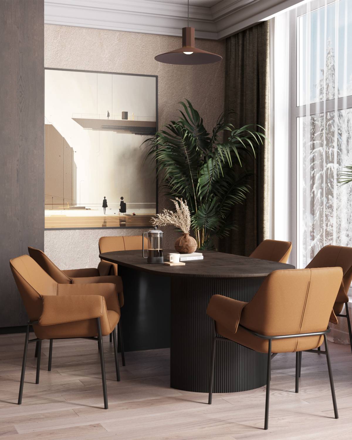 Обеденный стул Stool Group Бесс FDC9469 Brown 270 -28