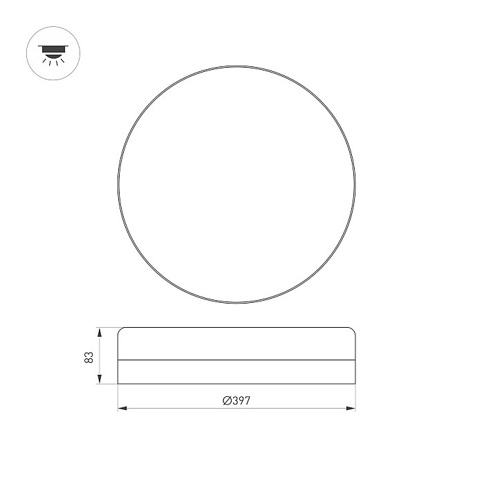 Светильник потолочный Arlight Smurf 036669