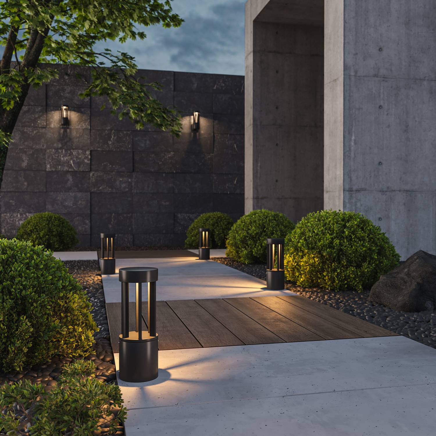 Уличный наземный светильник Elektrostandard Apart APART (35193/S) черный