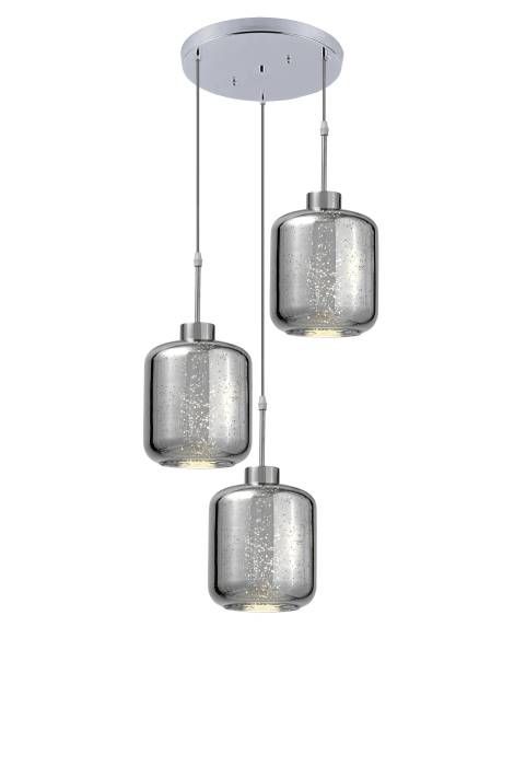 Светильник подвесной Lumina Deco Alacosmo LDP 6811-3 RD CHR