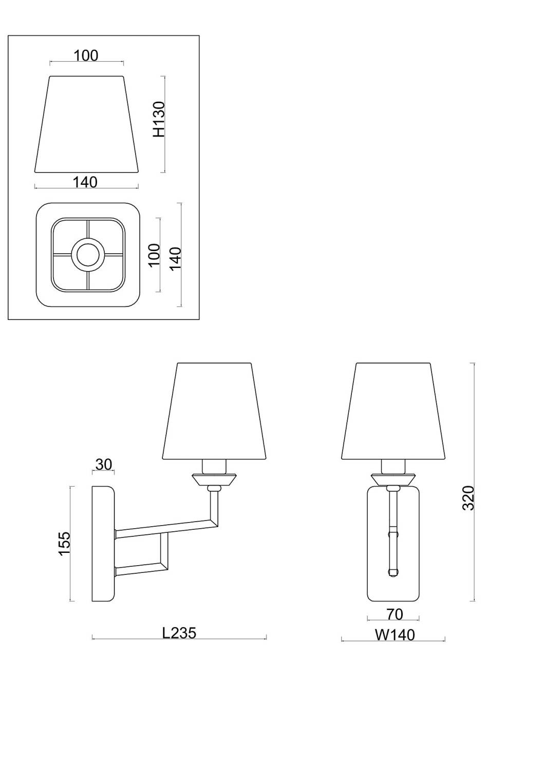 Настенное бра Freya Viva FR5266WL-01CH