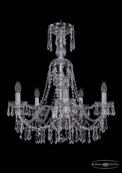 Подвесная хрустальная люстра 1403 Bohemia 1403/5/195/XL-65 Ni