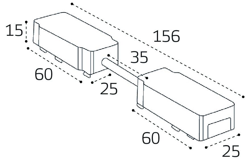 Коннектор для встраиваемого шинопровода к трековой системе KREATOR Italline IT09-9026 black