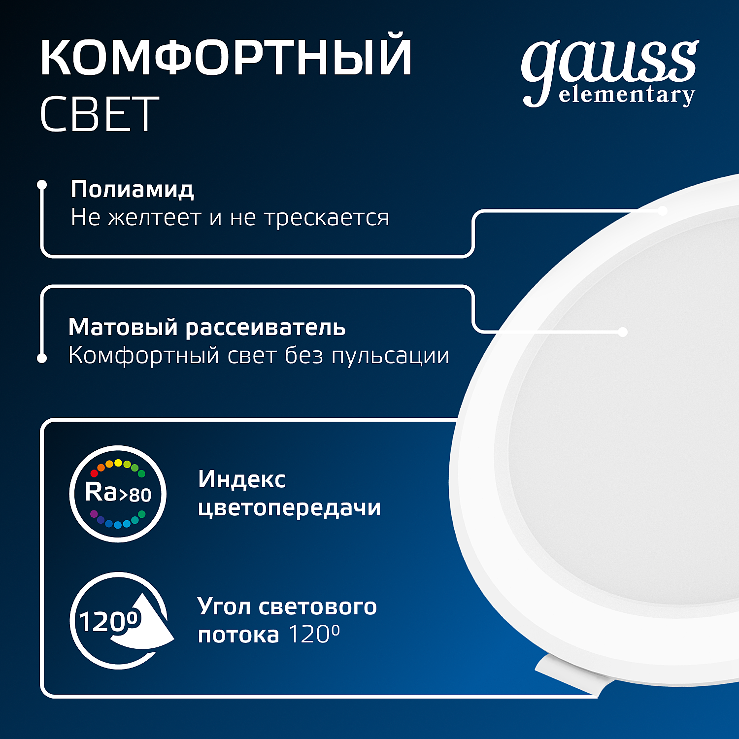 Встраиваемый светильник Gauss 997420212