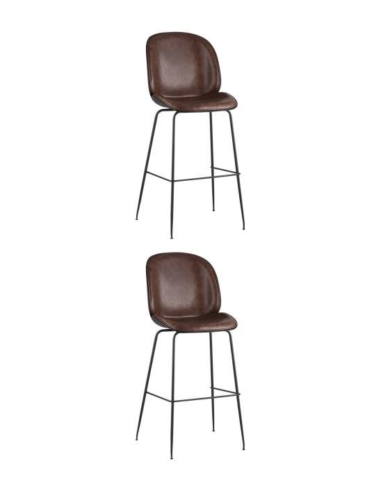 Комплект стульев Stool Group Beetle 9329C BROWN X2