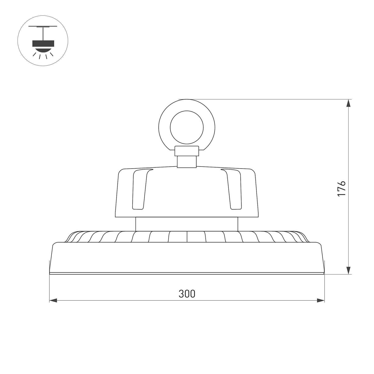 Уличный подвесной светильник Arlight Ercon 056106