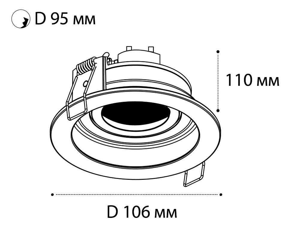 Встраиваемый светильник Italline DY DY-1680 white