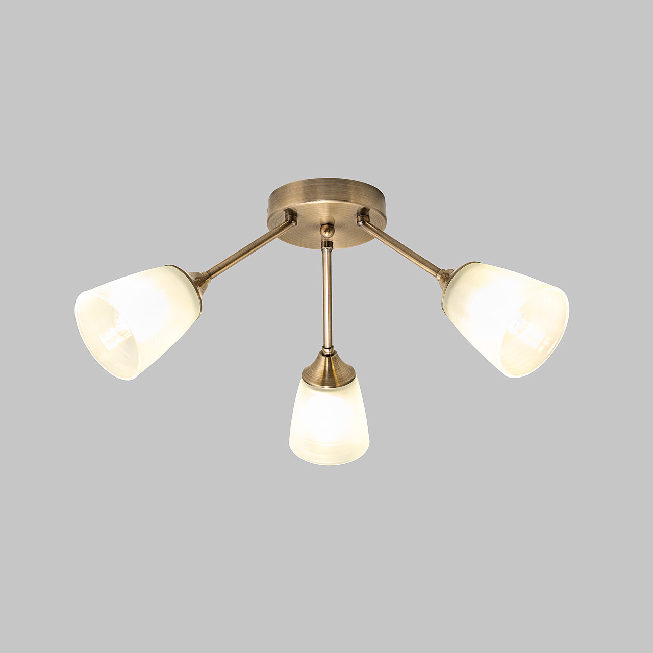 Люстра потолочная, 3*E27, бронза MD.2168-3-S-AB