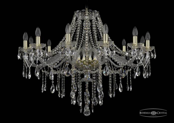 Подвесная хрустальная люстра 1415 Bohemia 1415/12/360 G
