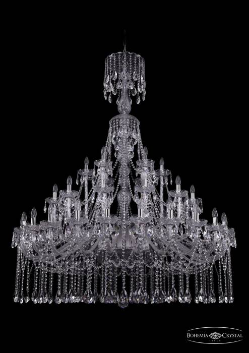 Подвесная хрустальная люстра 1413 Bohemia 1413/24+12+6/530/XL-176 Ni