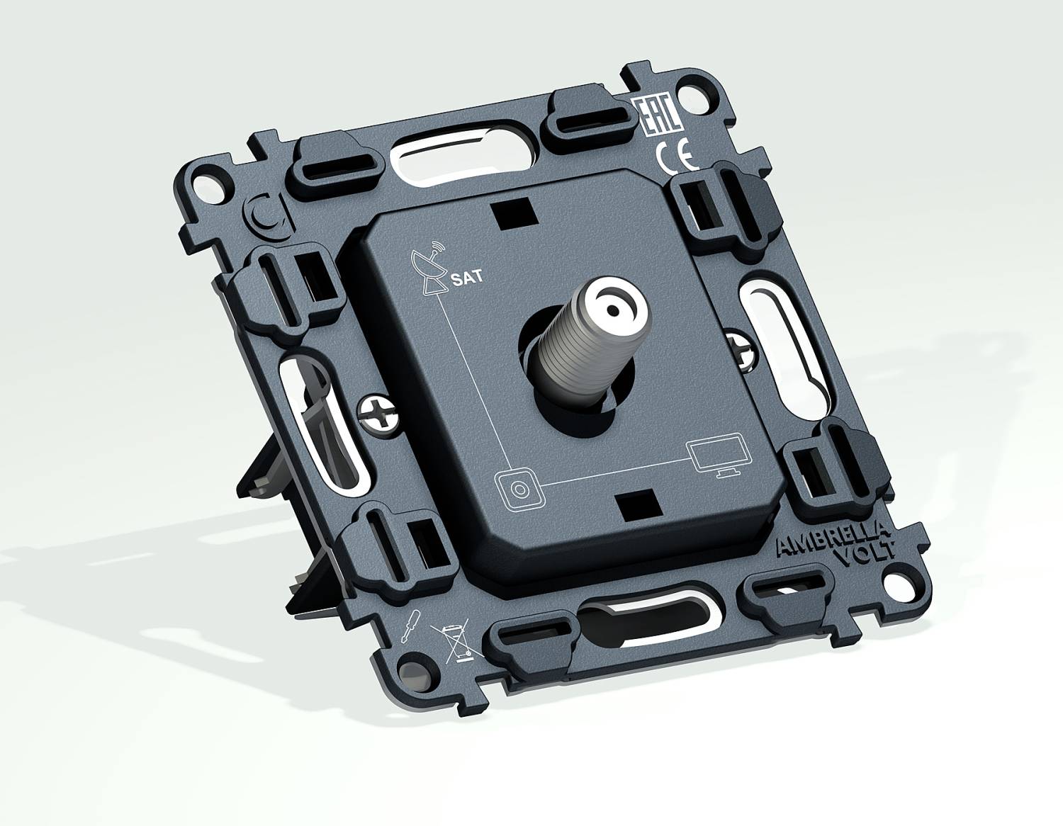 Механизм TV розетки SAT Ambrella Volt QUANT VM215