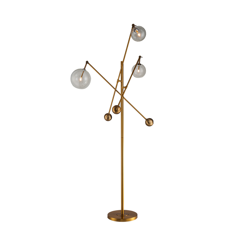 Торшер Delight Collection Globe Mobile KG0965F-3 brass