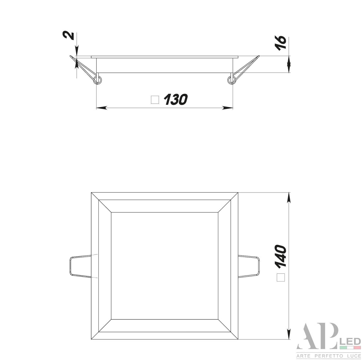 Встраиваемый светильник APL Led Ingrid 3322.LDF12016/12W/4K