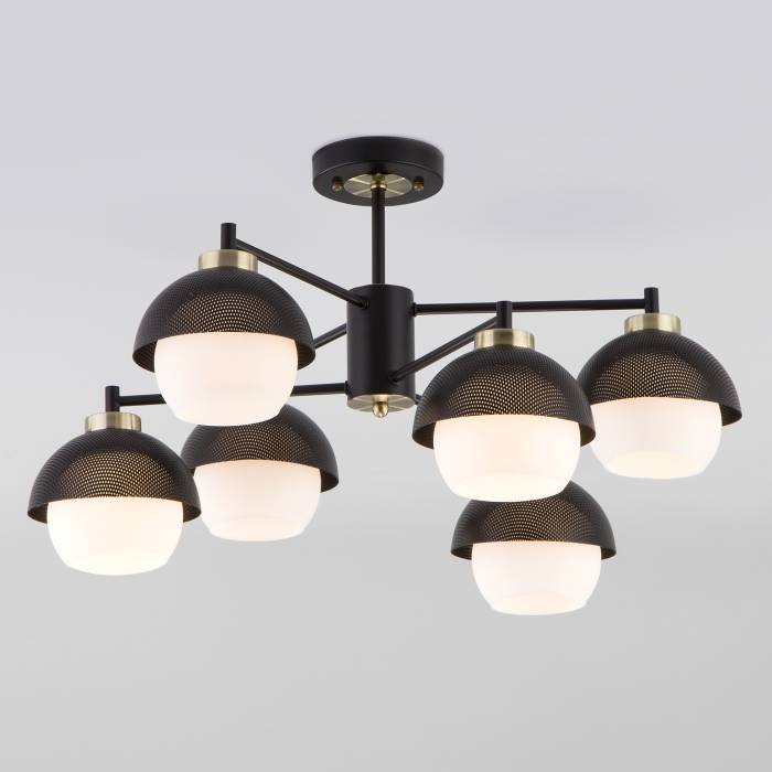 Потолочная люстра Eurosvet Nocciola 70106/6 черный Smart