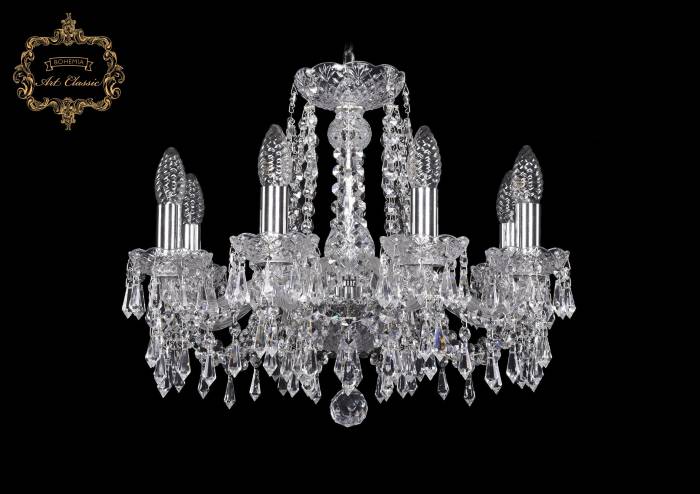 Подвесная хрустальная люстра 11.23 Art Classic 11.23.8.165.Cr.Dr