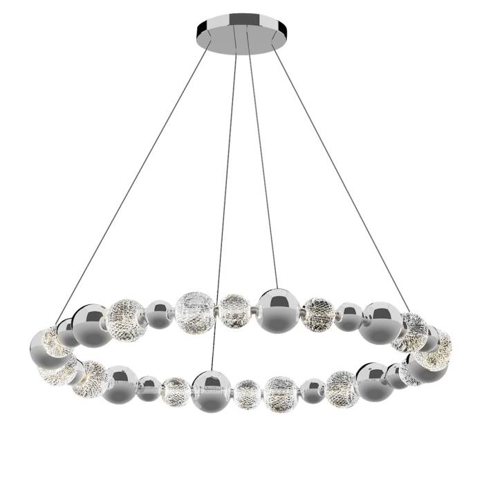 Подвесная люстра Delight Collection Elliot Diamante MD21001002-1F chrome Подвесная люстра Delight Collection Elliot Diamante MD21001002-1F chrome