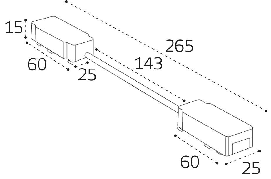 Коннектор гибкий угловой для встраиваемого шинопровода к трековой системе KREATOR Italline IT09-9027 black