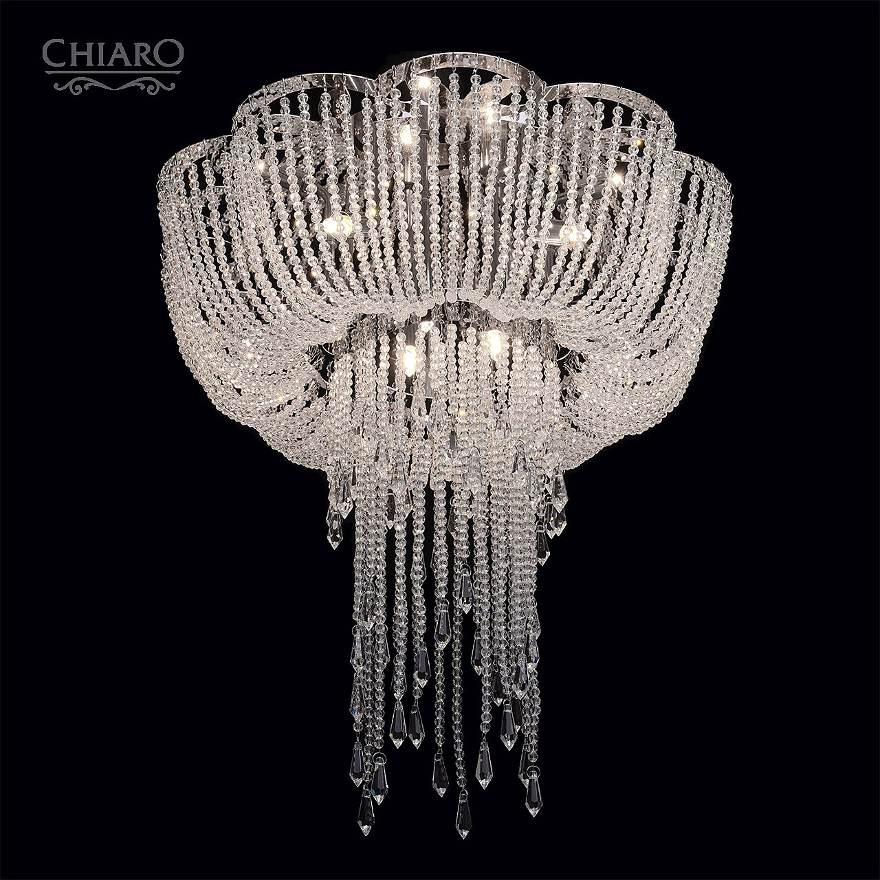 Потолочная хрустальная люстра Chiaro Сюзанна 458011608