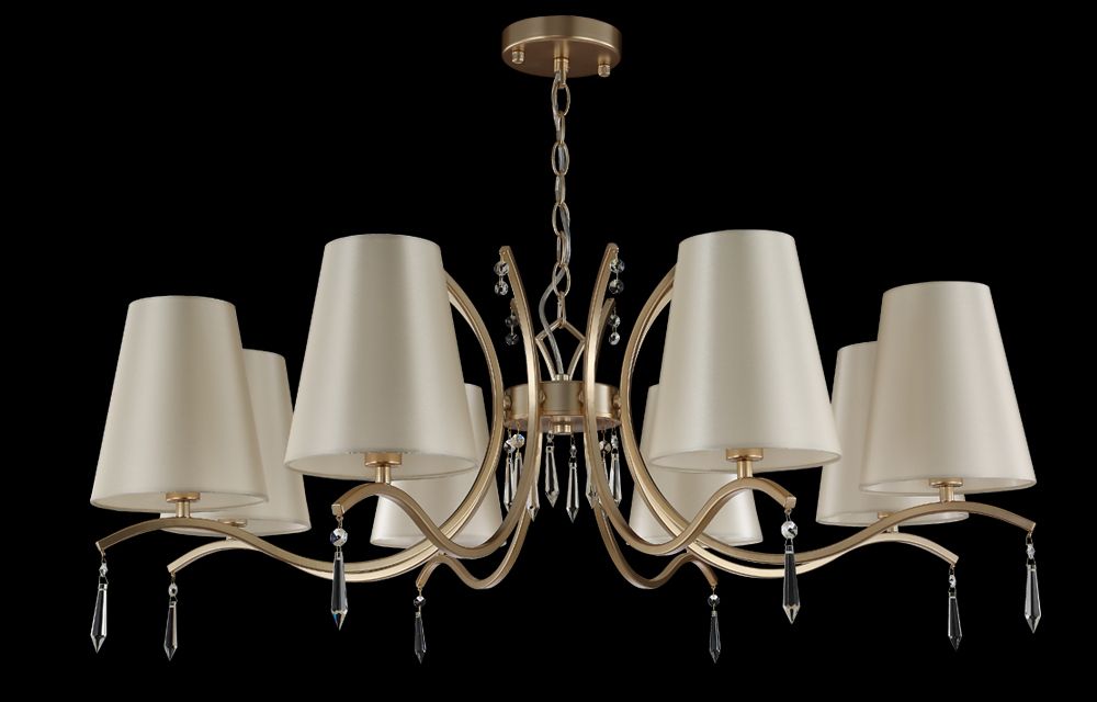 Подвесная люстра Crystal Lux Renata RENATA SP8 GOLD