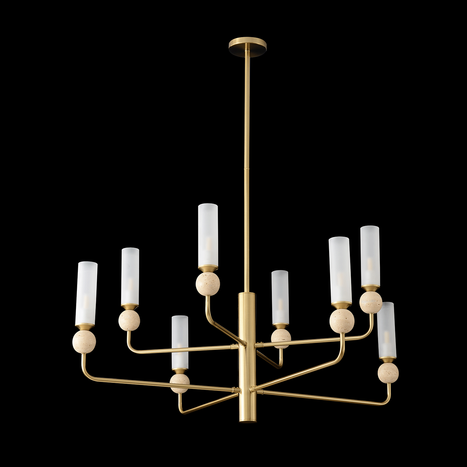 Люстра на штанге Crystal Lux Simply SIMPLY SP8 BRASS
