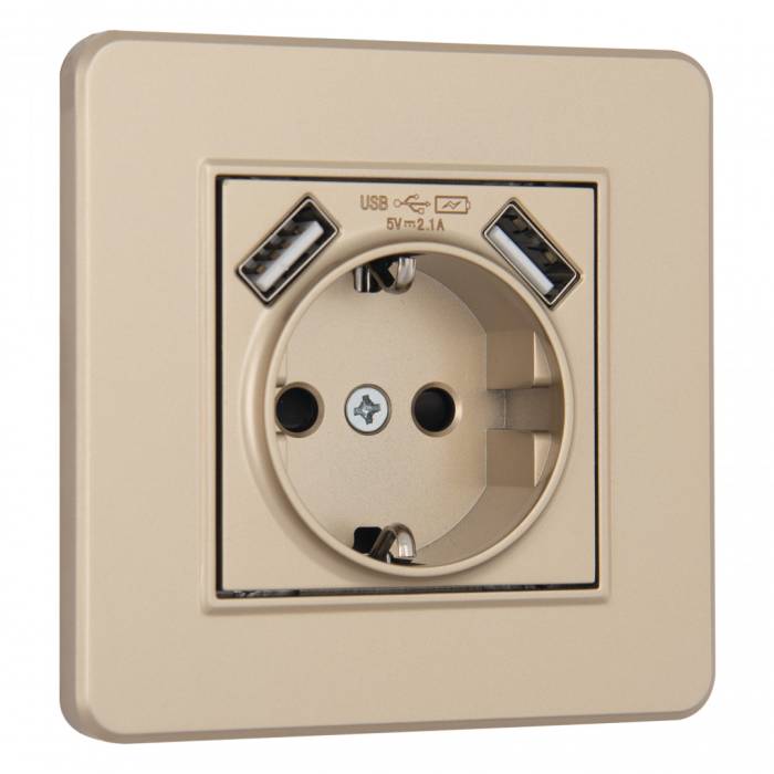 Розетка Arte Milano Set16-1 SET16-1-47-1 shampan