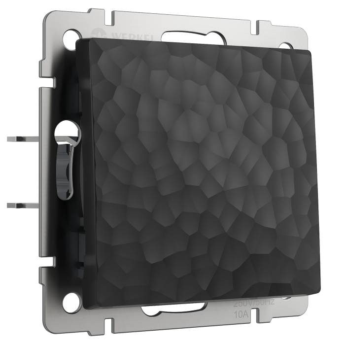 Выключатель Werkel W1212008/ Выключатель одноклавишный проходной (hammer черный)