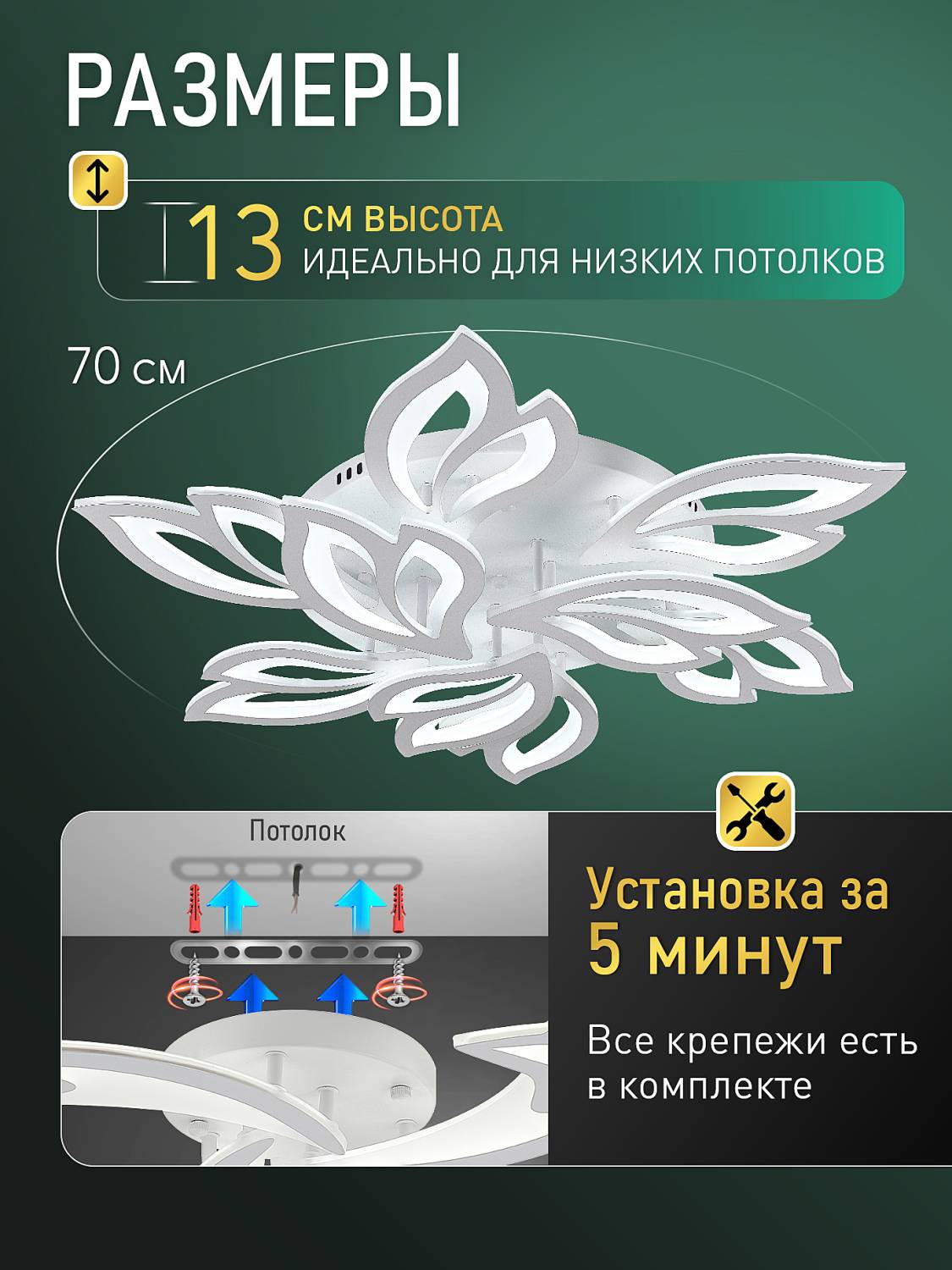 Потолочная люстра Natali Kovaltseva Sand Ii LED LAMPS 85004