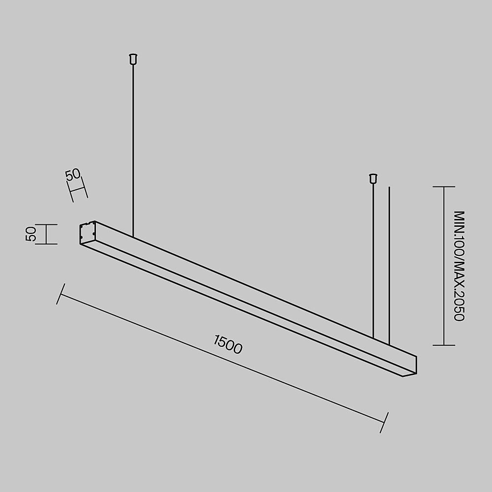 Светильник подвесной Maytoni Подвесные линейные светильники LL312022