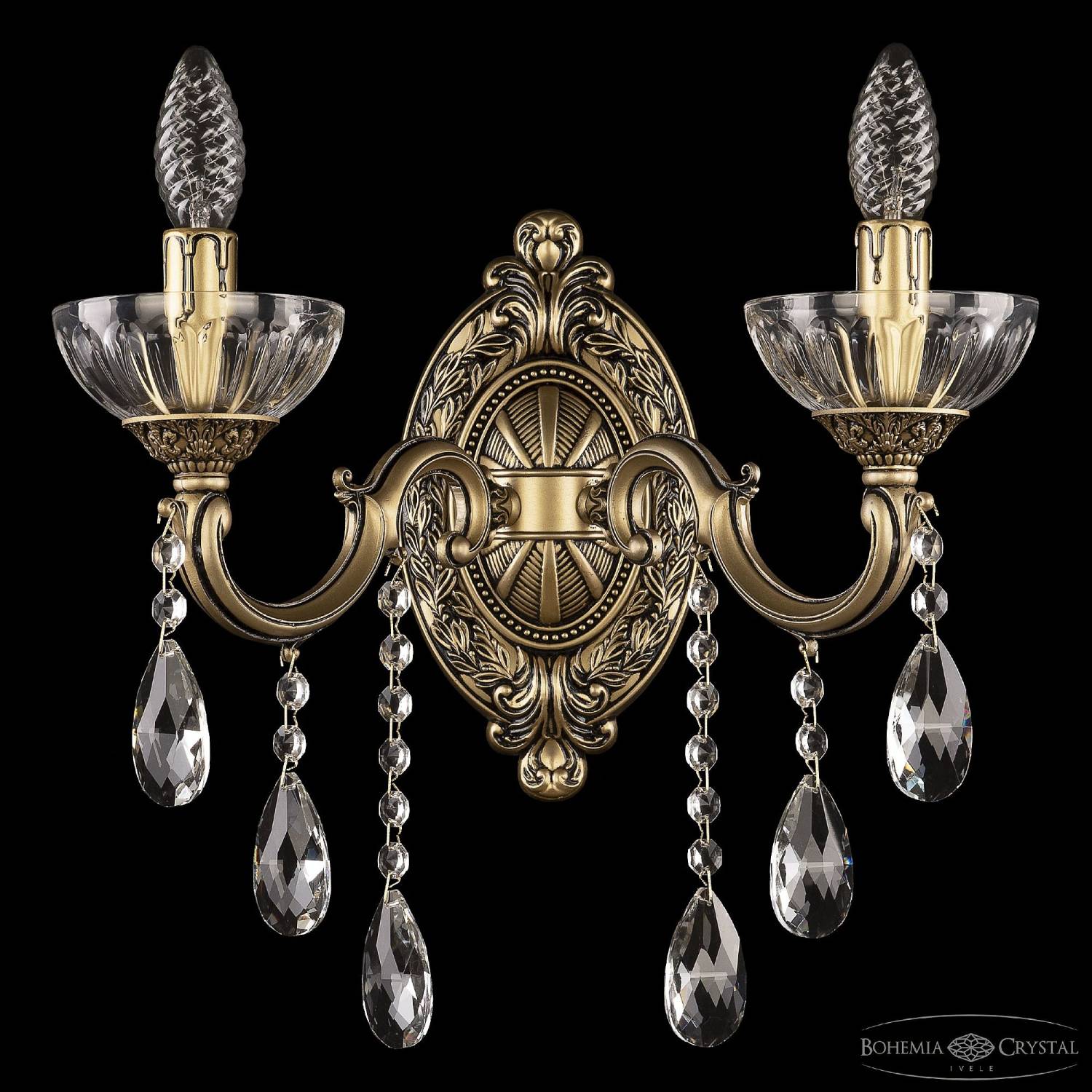 Настенное бра Bohemia AL7801 AL7801B10/2/175 B AGB P Clear/M-1H