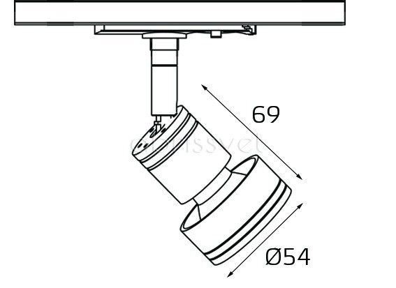 Трековый светильник Italline WSO 8126 black