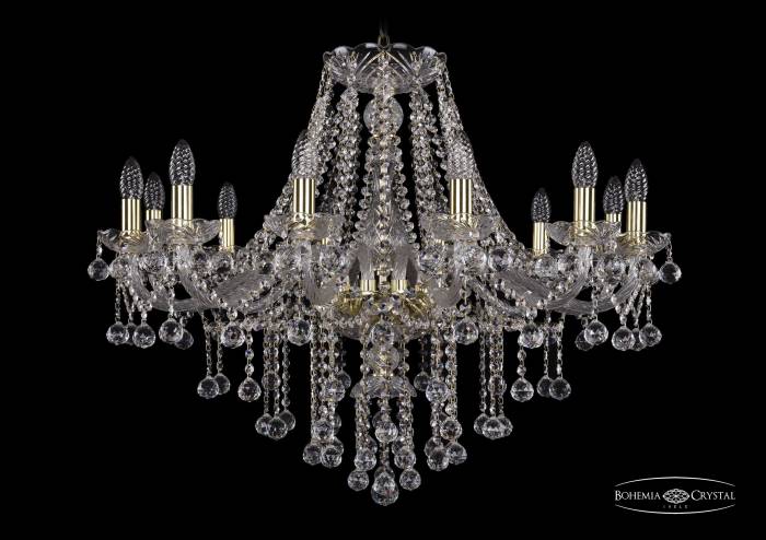 Подвесная хрустальная люстра 1415 Bohemia 1415/12/300 G Balls