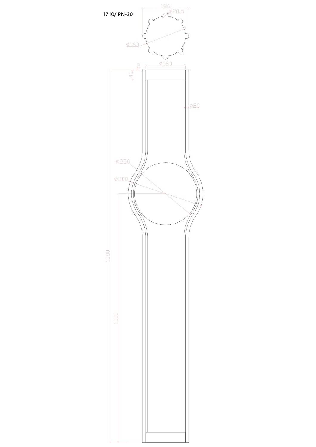 Торшер Divinare Bronco 1710/06 PN-30