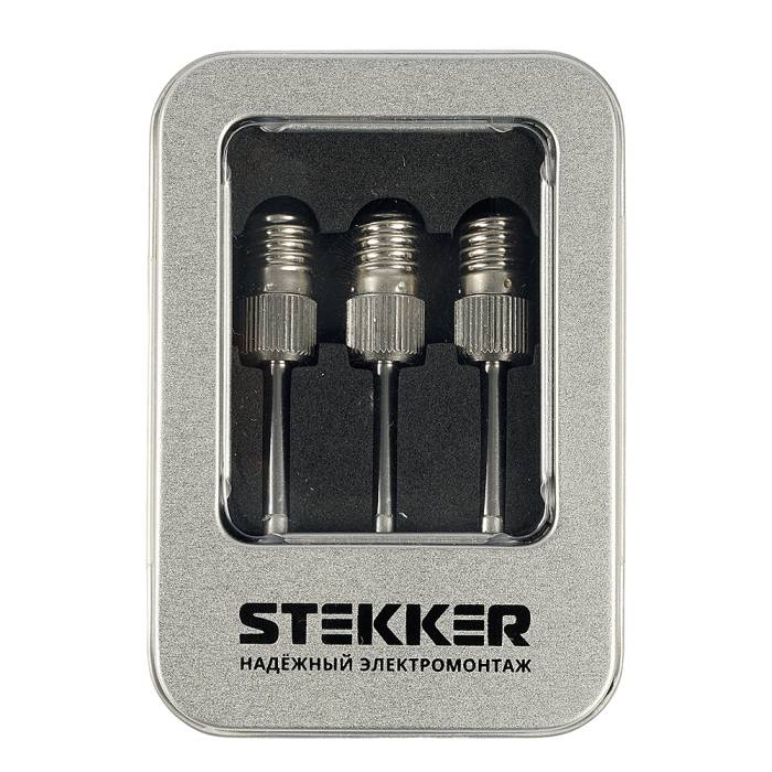 Набор сменных жал для беспроводного паяльника Stekker APL7-801-3 50411