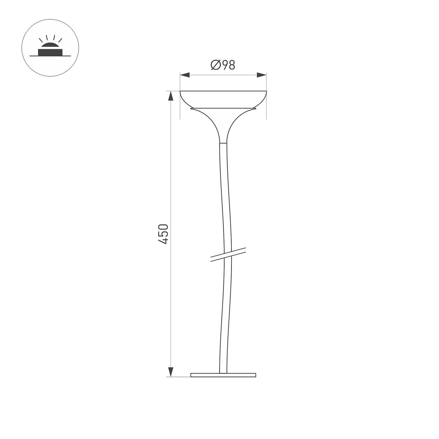 Грунтовый светильник Arlight Mucena 050671