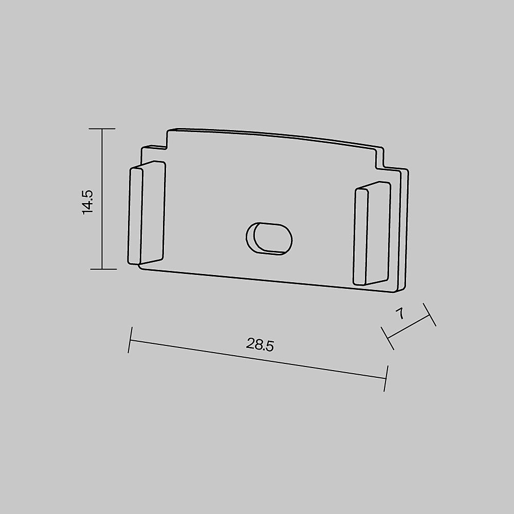Заглушка для профиля Maytoni Встраиваемый со скрытым фланцем профиль 642008