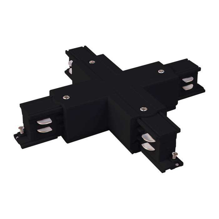 Комплектующие для трек-систем Elektrostandard TRC-1-3-X-BK / Коннектор X-образный для трехфазного шинопровода (черный)