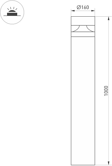 Уличный наземный светильник Arlight Guide 047690