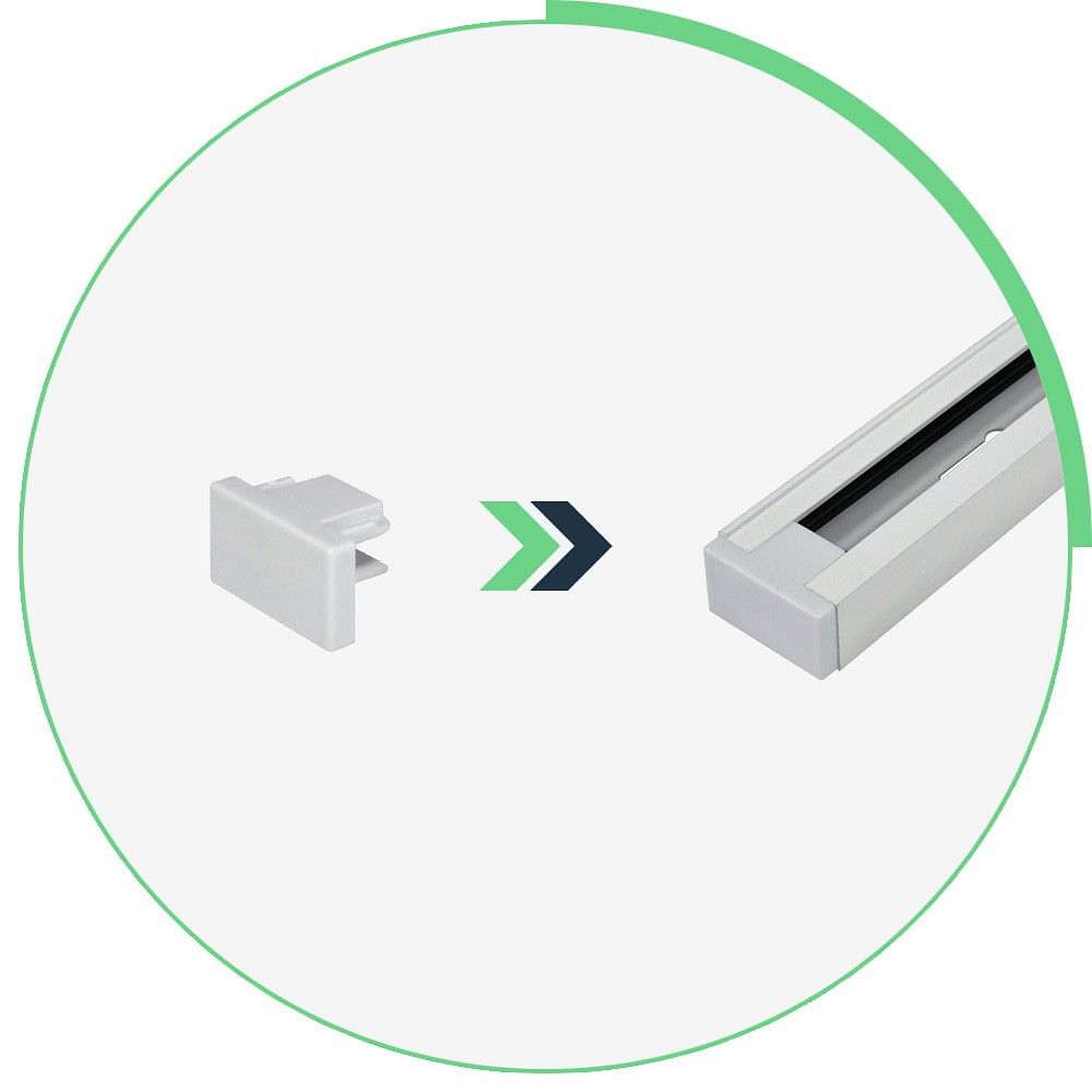 Заглушка для накладного шинопровода 220В Hesby Lighting Skylite HSBL_0034