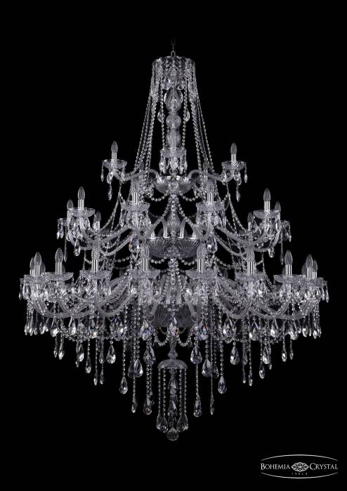 Подвесная хрустальная люстра 1415 Bohemia 1415/20+10+5/530/3d Ni