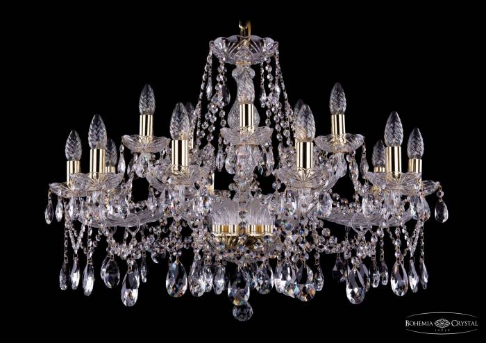 Подвесная хрустальная люстра 1413 Bohemia 1413/10+5/300 G