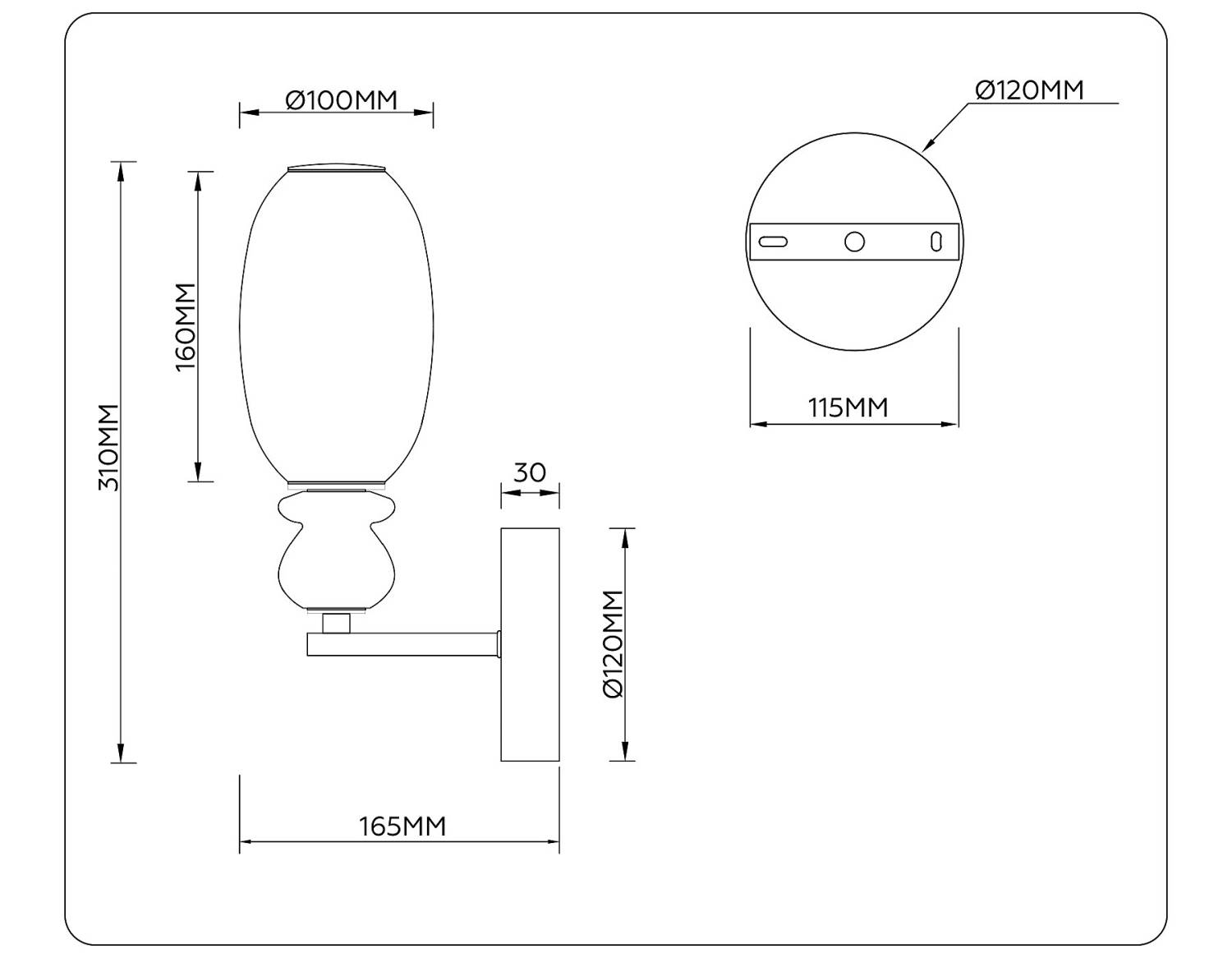 Настенное бра Ambrella Ceramo Modern LH53148