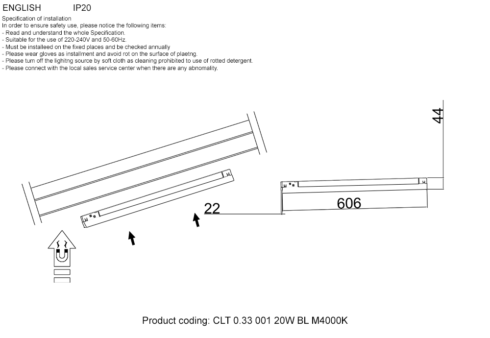 Трековый светильник Crystal Lux Space CLT 0.33 001 20W BL M4000K Трековый светильник Crystal Lux Space CLT 0.33 001 20W BL M4000K