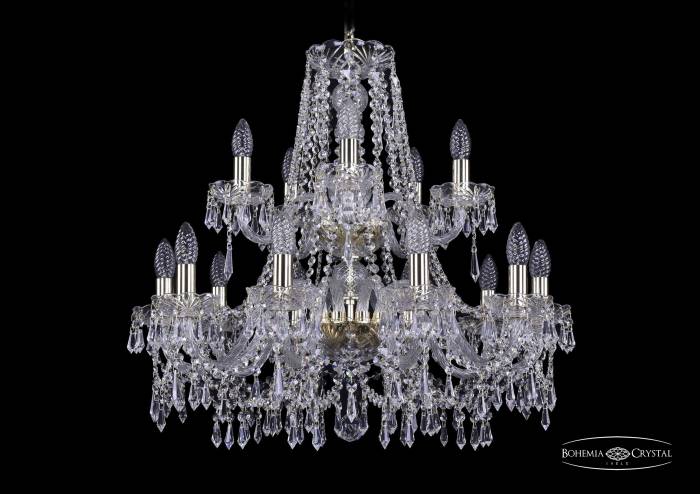 Подвесная хрустальная люстра 1403 Bohemia 1403/10+5/240/2d G