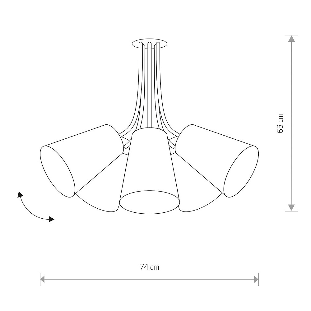 Потолочная люстра Nowodvorski Flex Shad 9278