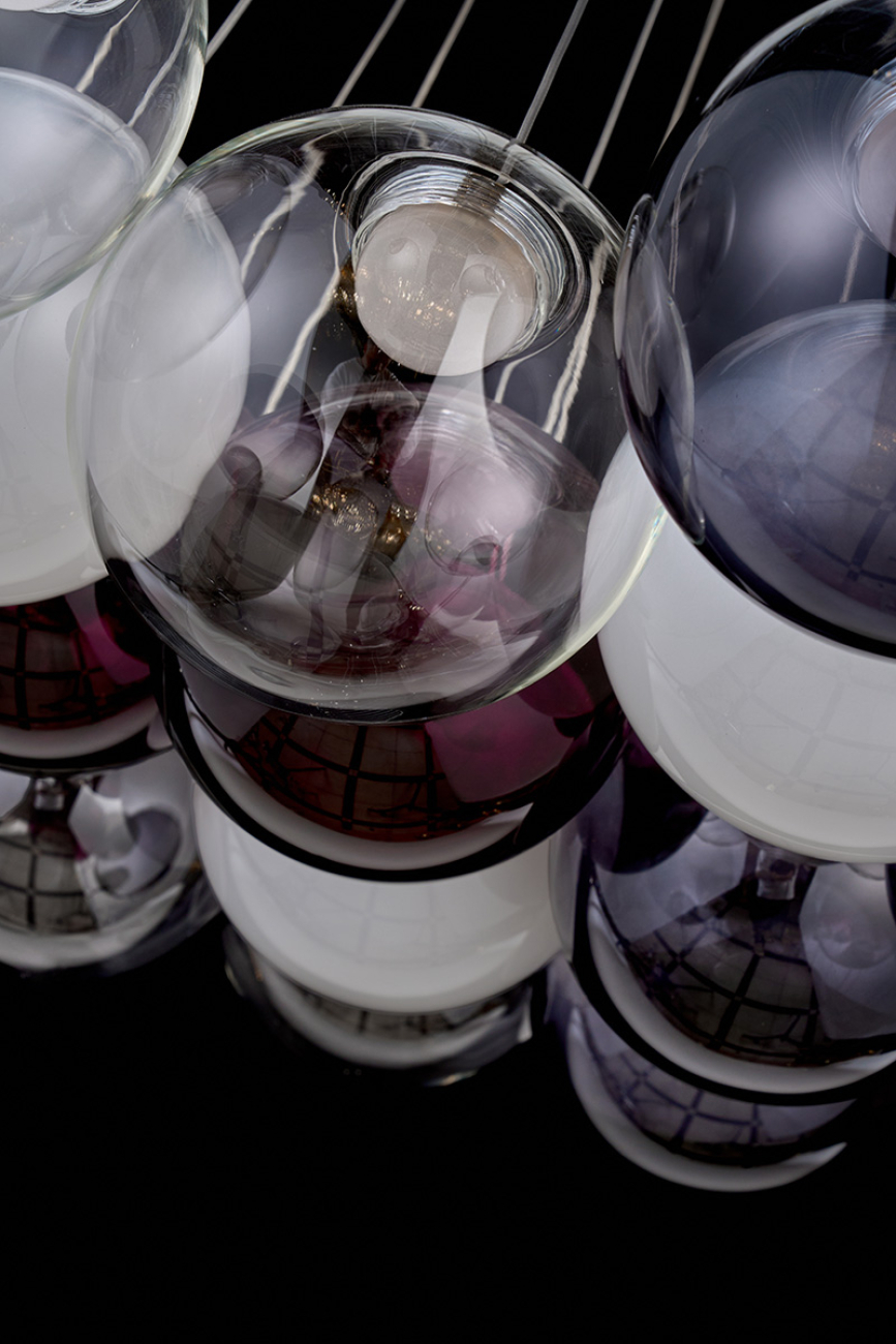 Подвесная люстра LEON Molecule LE7723/19 Chrome