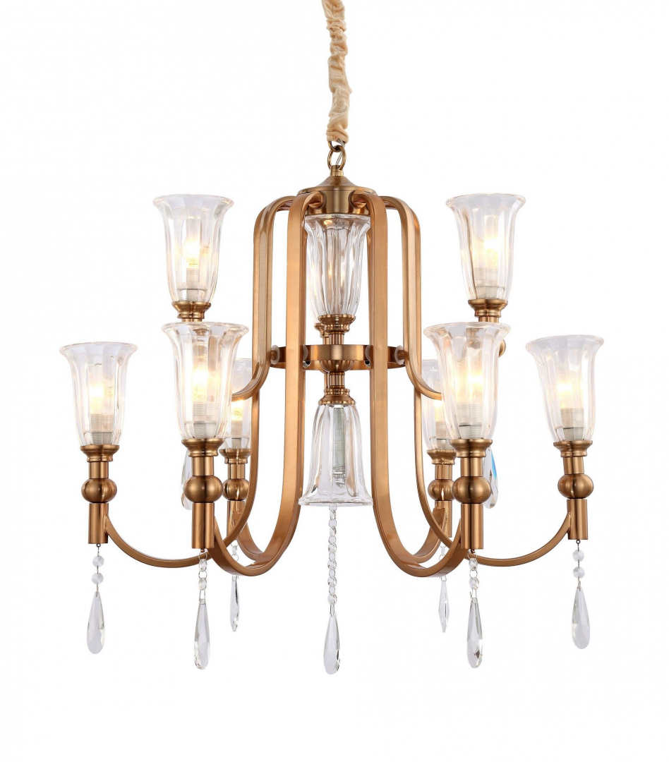 Подвесная люстра Lumina Deco Rionella LDP 8041-6+3 S.GD