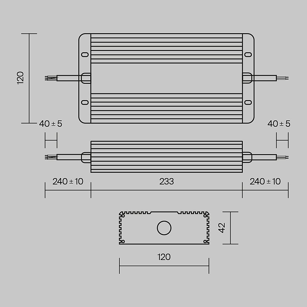 Блок питания Maytoni Power Supply Magnetic PSL008-400W-48V-IP67
