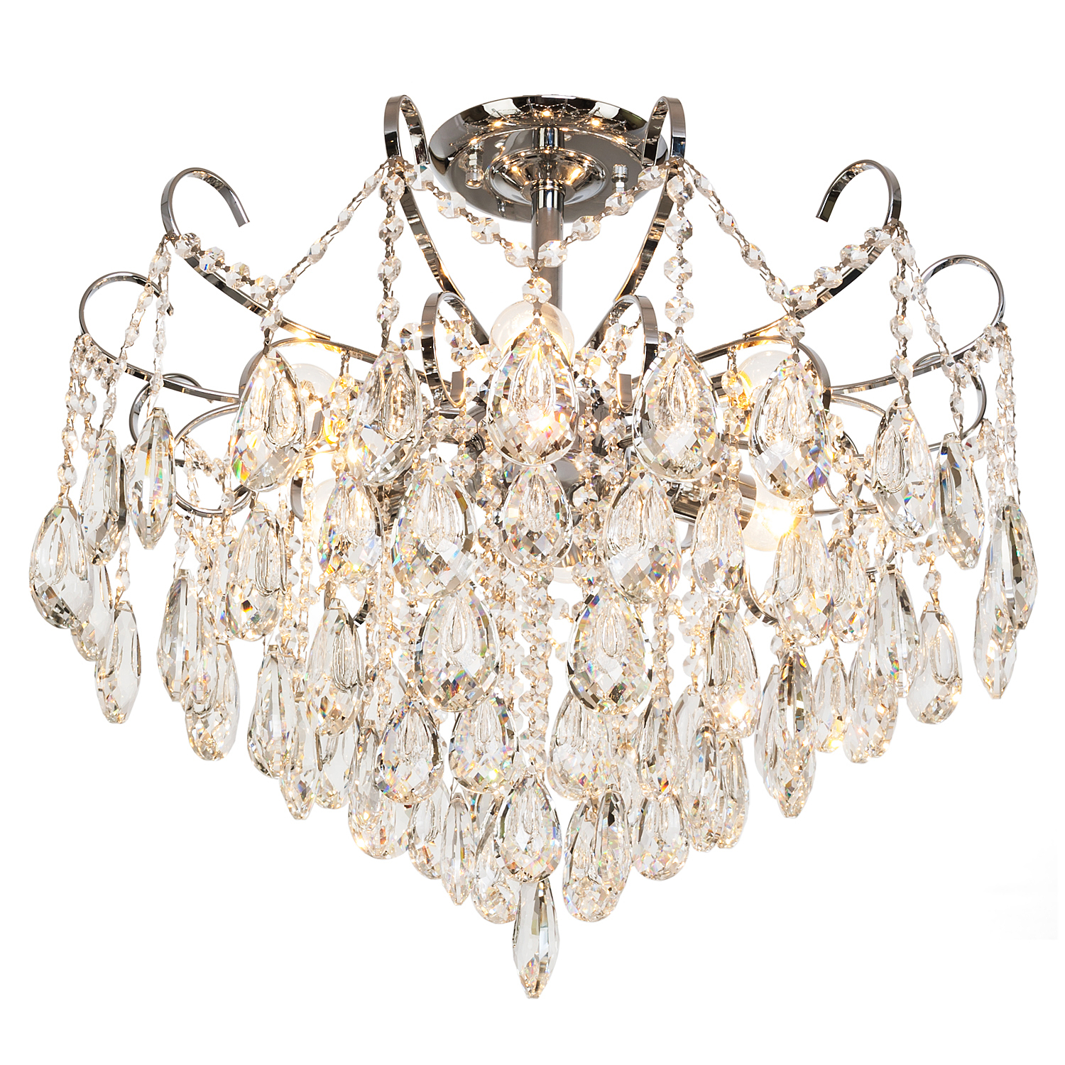 Потолочная люстра ЭкономСвет 15506 15506/6CR WT